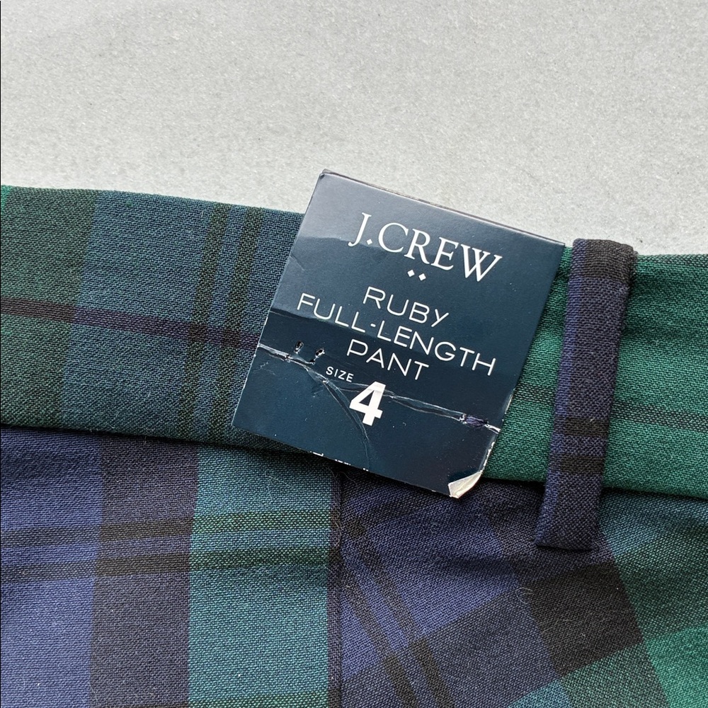 Brand New J Crew Plaid Ruby Pant - Picture 2 of 7